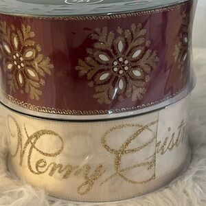 Festive New Ribbon Set two rolls 100 yards total